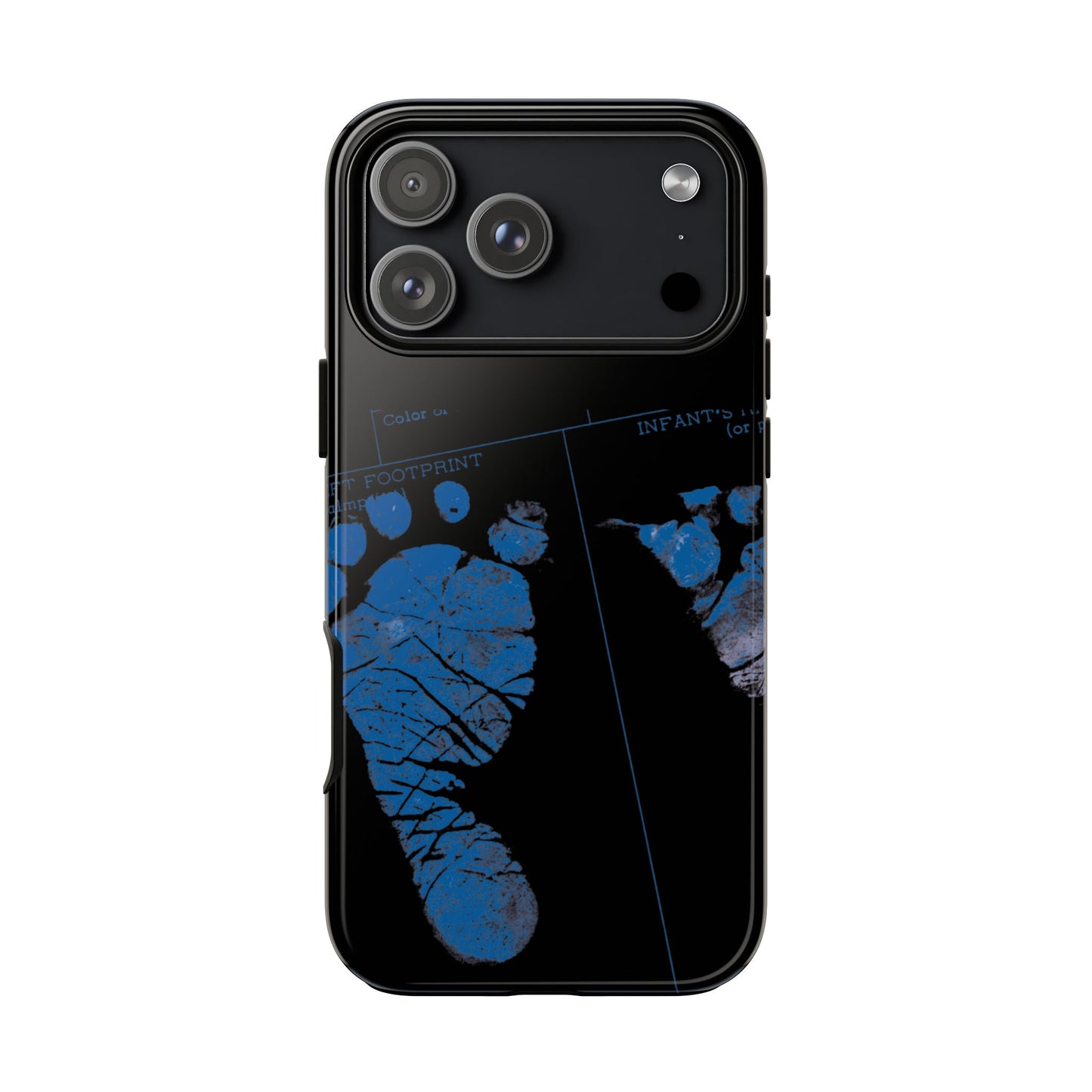 Protective Phone Case – Mom’s Little Blue Footprints