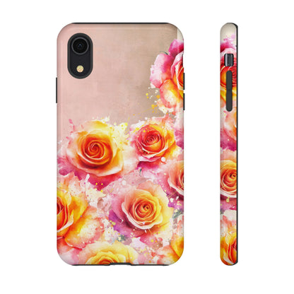Protective Phone Case – Sunset Roses