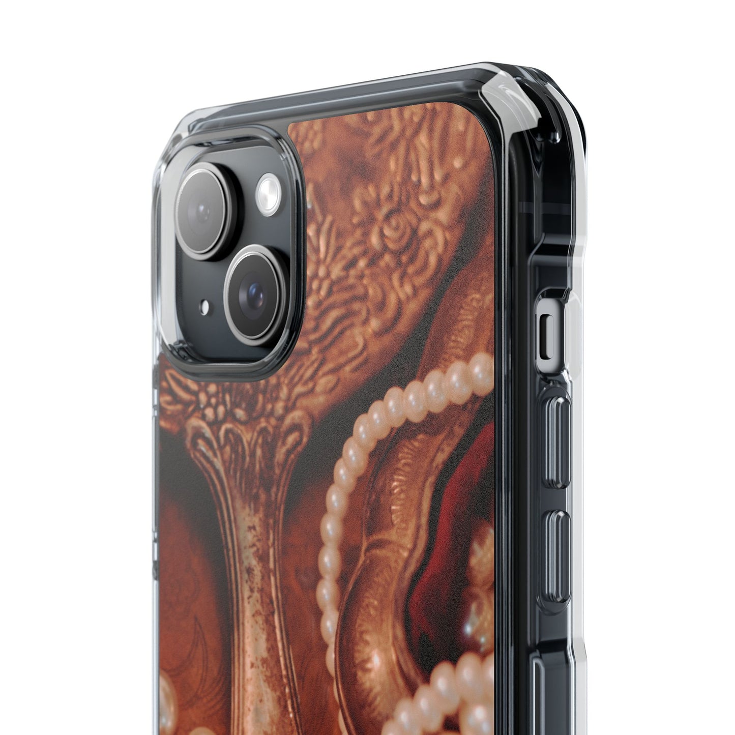 Clear Magnetic Phone Case – Bronze Vanity