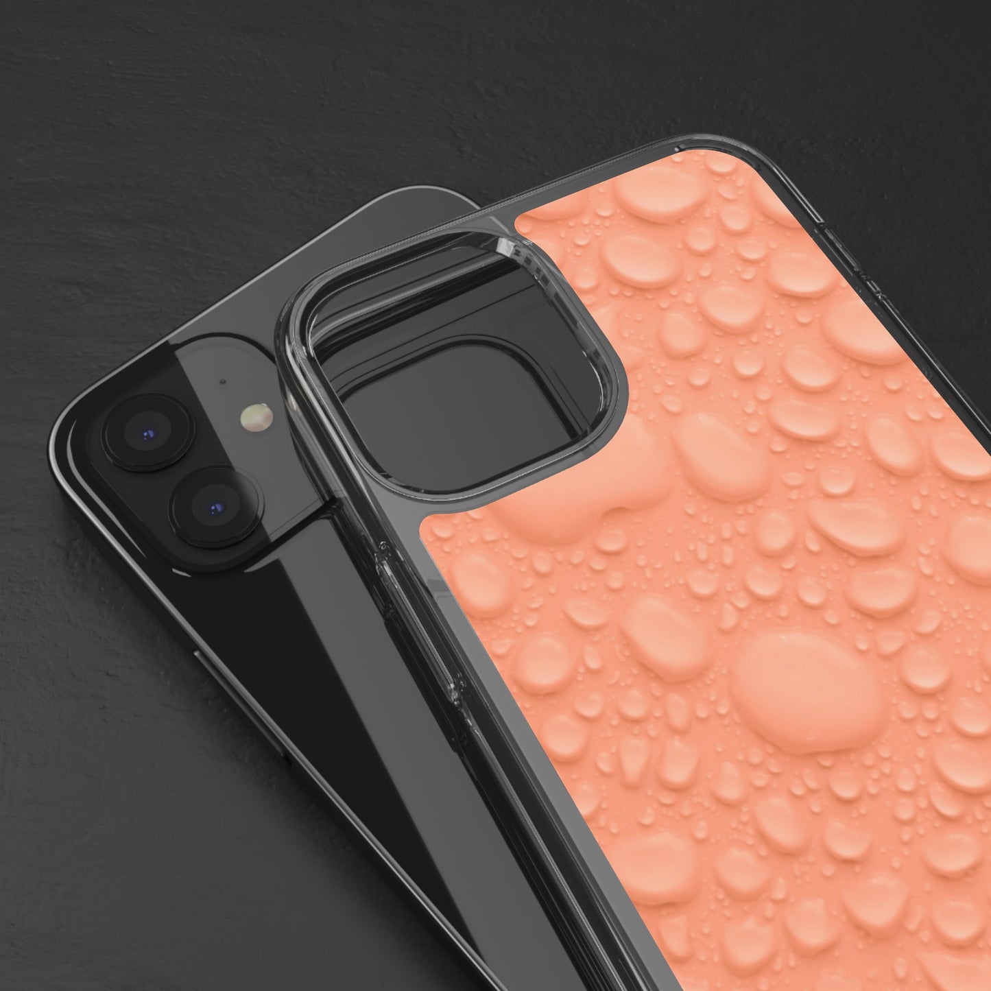 Clear Phone Case – Apricot Rain