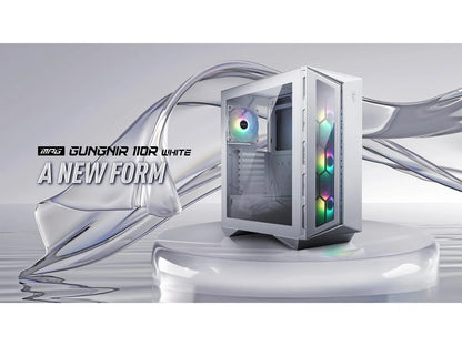 MPG GUNGNIR 110R ATX Mid Tower Computer Case, White