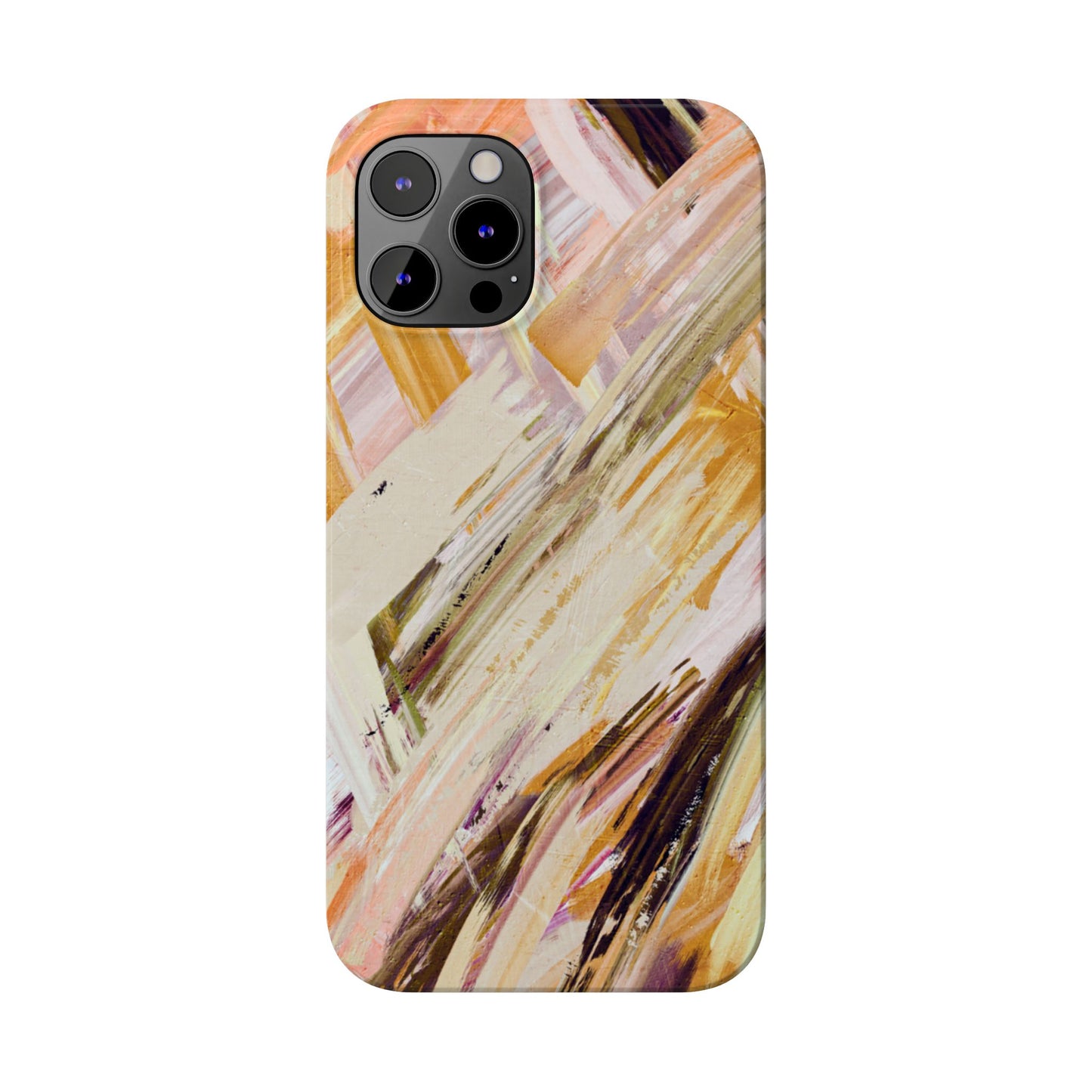 Slim Phone Case – Brush & Bronze