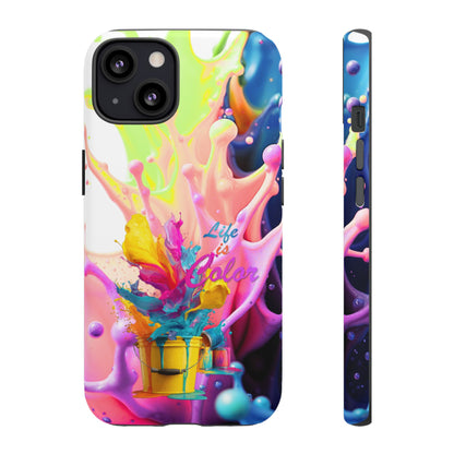 Color Splash Phone Case — “Life in Color” Protective Tough Case
