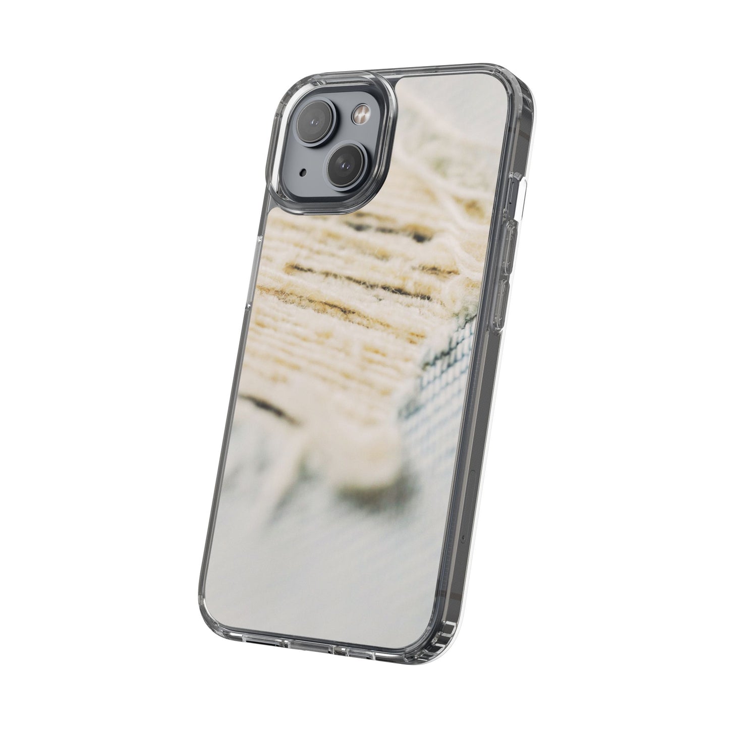 Clear Phone Case – Woven Warmth