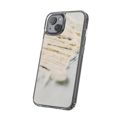 Clear Phone Case – Woven Warmth
