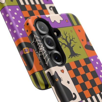 Protective Phone Case – Spooky Patchwork