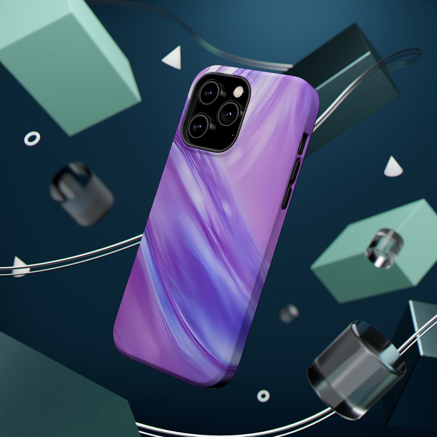 Wireless-Charging Compatible Case – Lavender Wave