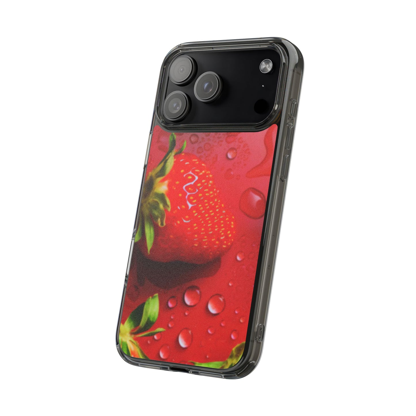 Clear Phone Case – Strawberry Drip