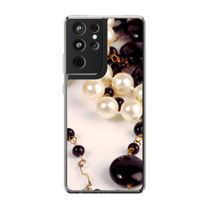 Clear Phone Case – Noir Pearl