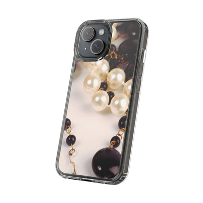 Clear Phone Case – Noir Pearl