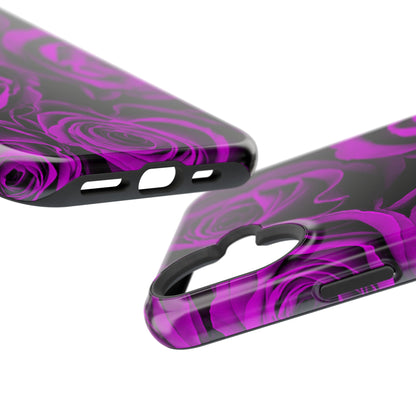 Wireless-Charging Compatible Case – Amethyst Roses