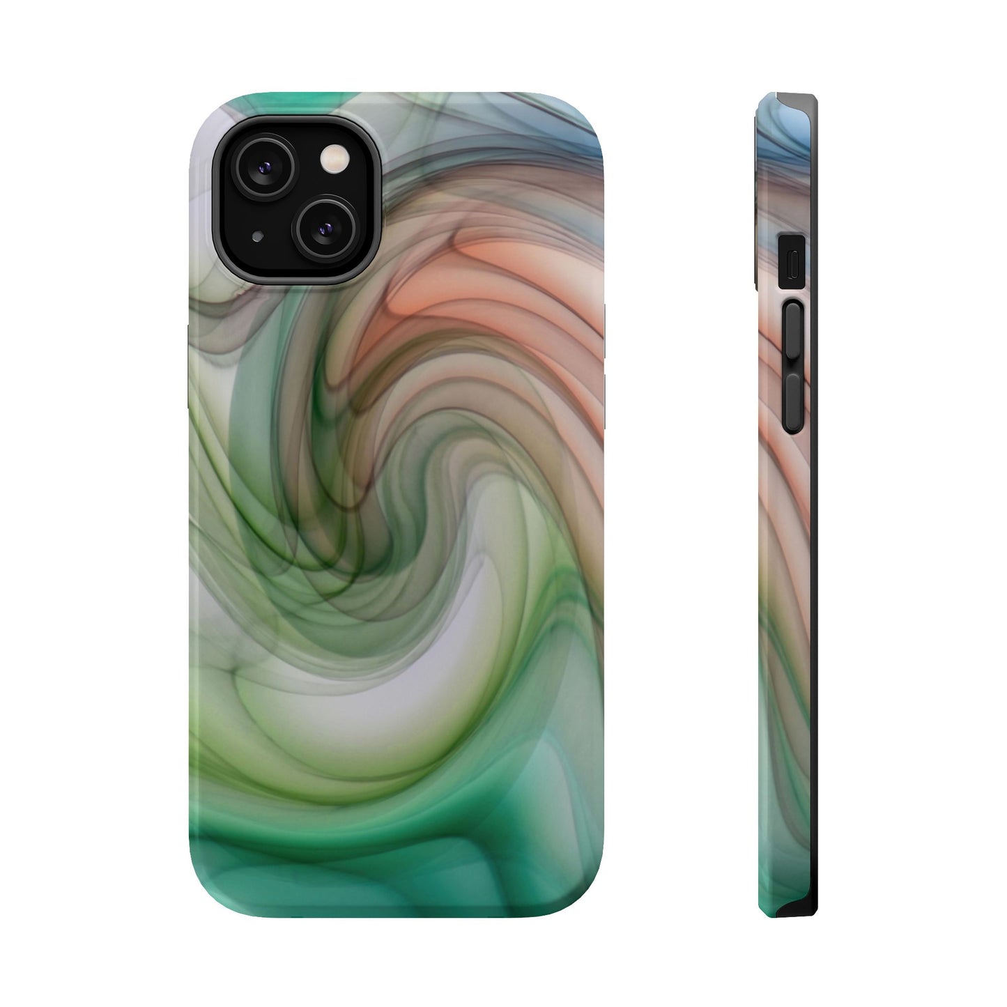 Wireless-Charging Compatible Case – Marble Flow