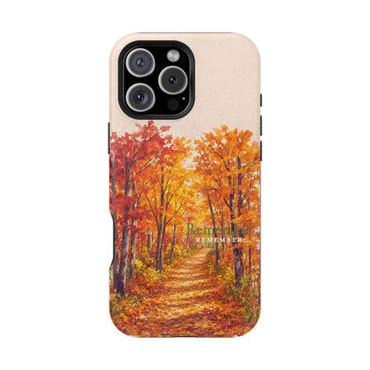 Wireless-Charging Compatible Case – Autumn Remembered – Compatible with iPhone 13–17 & Samsung Galaxy S25–S26 Series