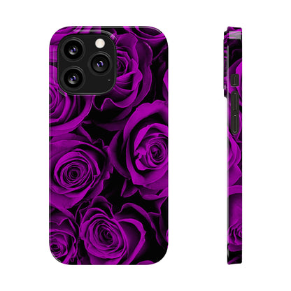 Slim Phone Case – Amethyst Roses