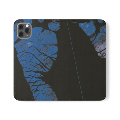 Flip Case – Mom’s Little Blue Footprints