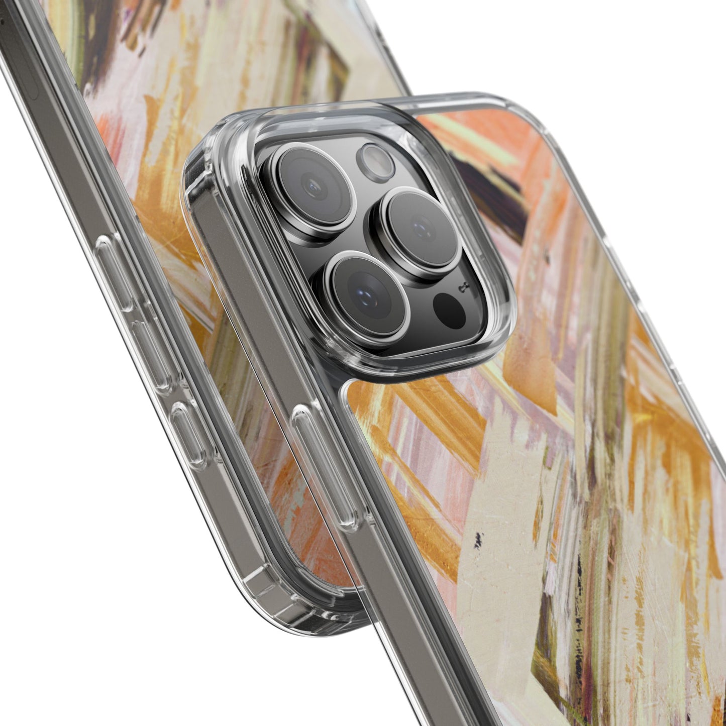 Clear Phone Case – Brush & Bronze