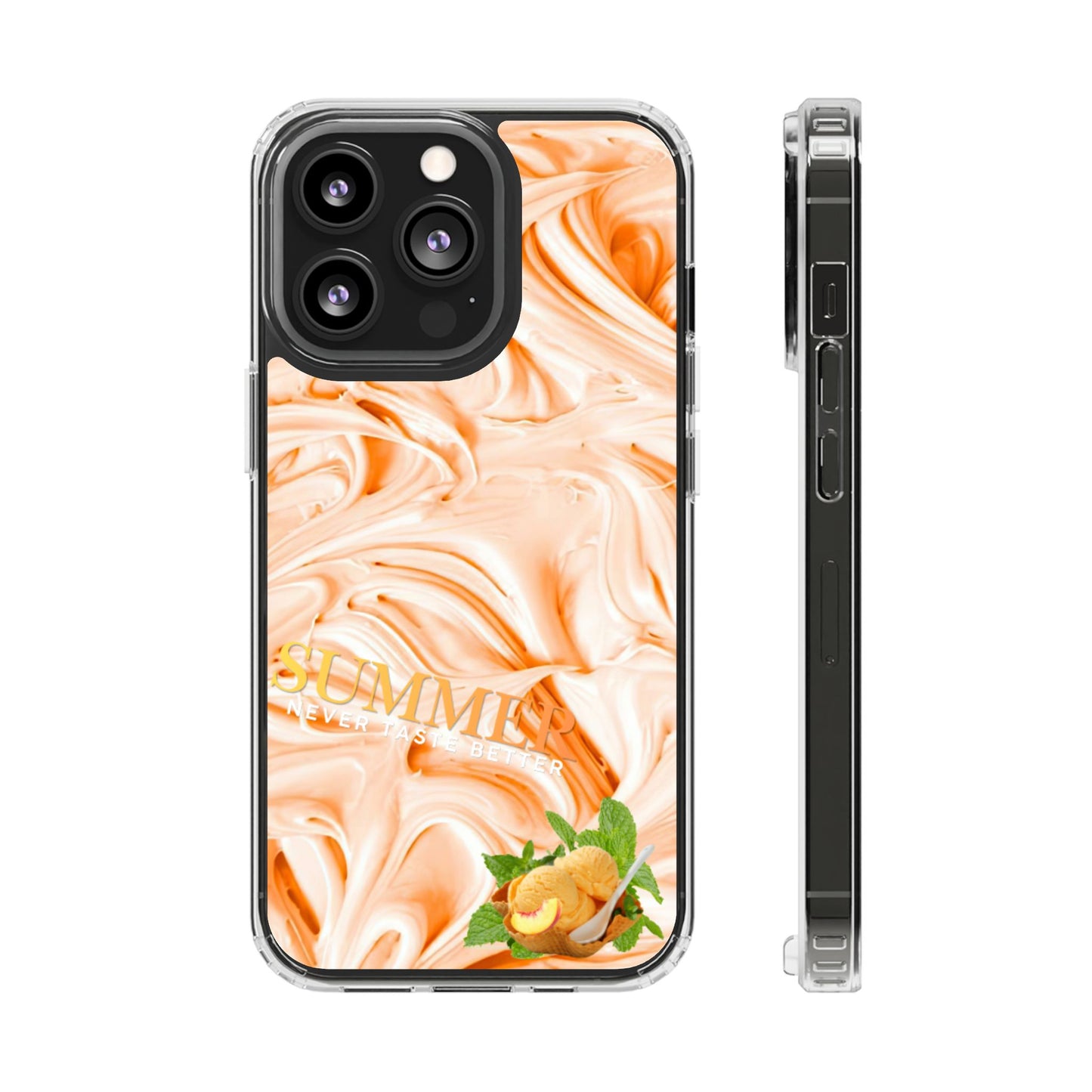 Clear Phone Case – Peach Sorbet