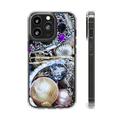 Clear Magnetic Phone Case – Chrome Jewel
