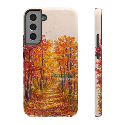 Impact-Resistant Phone Case – Autumn Remembered – Compatible with iPhone 11–17 & Samsung Galaxy S22–S26 Series