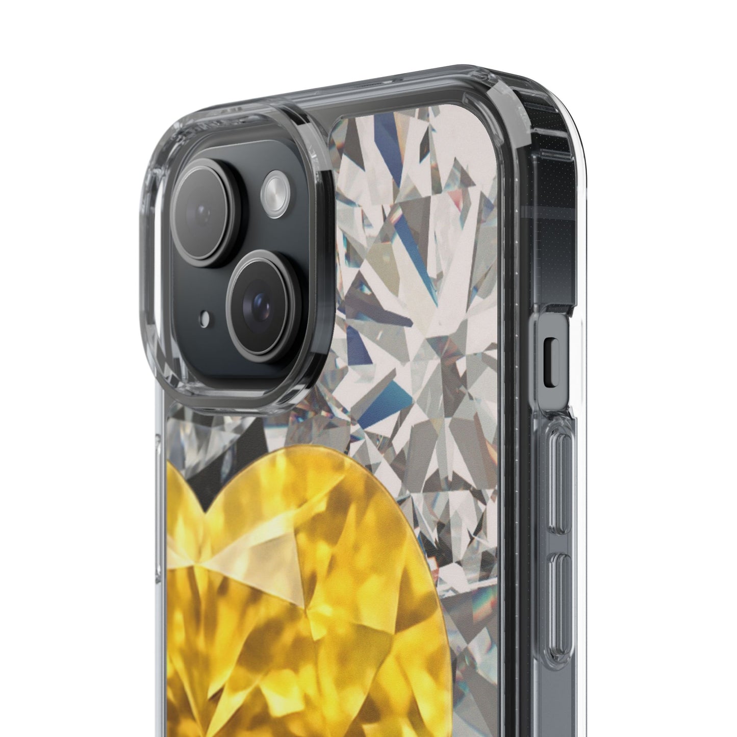 Clear Phone Case – Heart of Gold