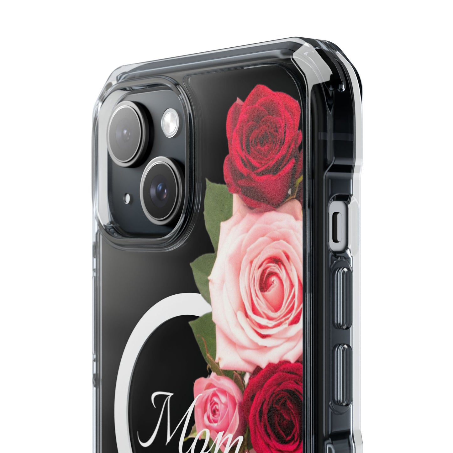 Clear Magnetic Phone Case – Mom’s Rose Bouquet