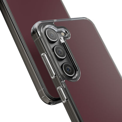Clear Phone Case – Mulled Wine – Compatible with iPhone 13–17 & Samsung Galaxy S25–S26 Series