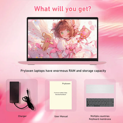 Exsurf 15.6" Home Computer, 32GB RAM 1TB SSD, Intel N95 2.0-3.4 Ghz, Windows 11 Pro Laptop, Backlit Keyboard, Fingerprint Unlock