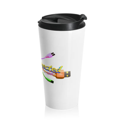 Stainless Steel Travel Mug – 215 Connected Cable Logo