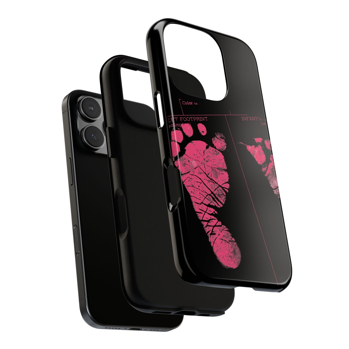 Protective Phone Case – Mom’s Little Pink Footprints