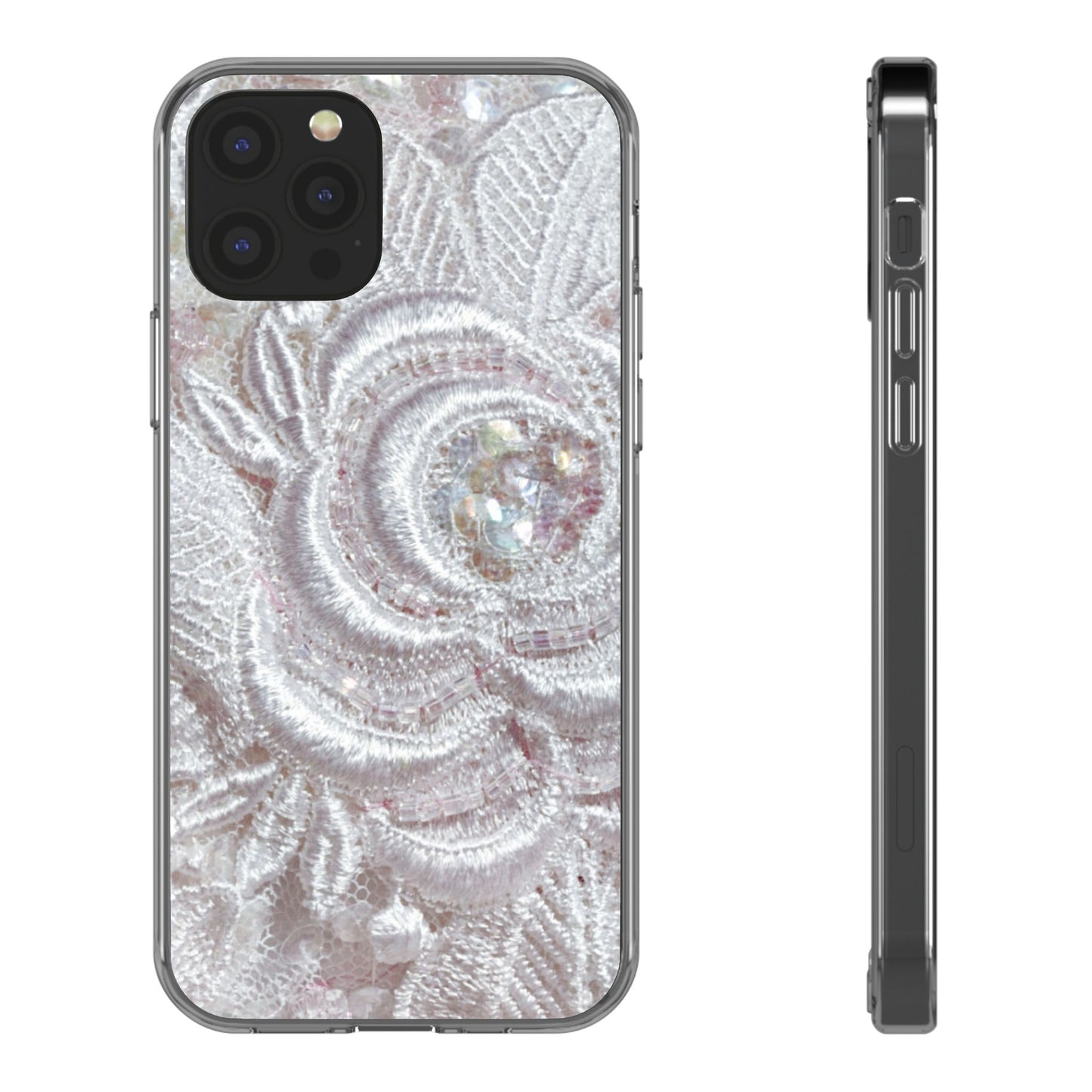 Clear Phone Case – Lace Veil