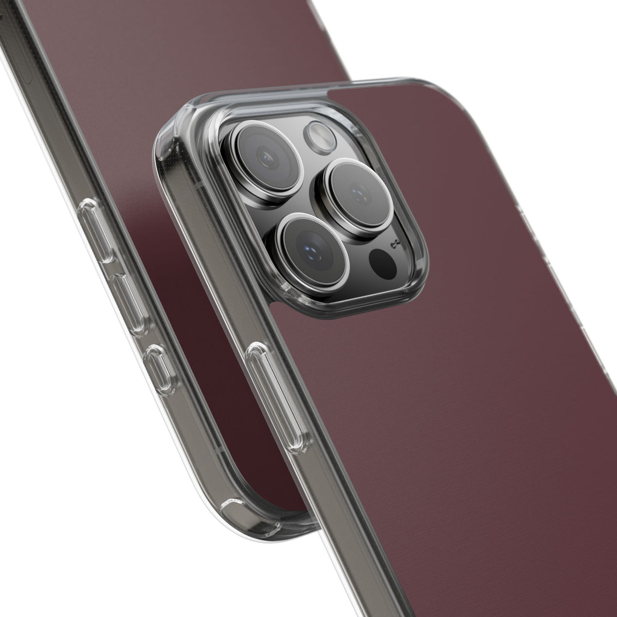 Clear Phone Case – Mulled Wine – Compatible with iPhone 13–17 & Samsung Galaxy S25–S26 Series