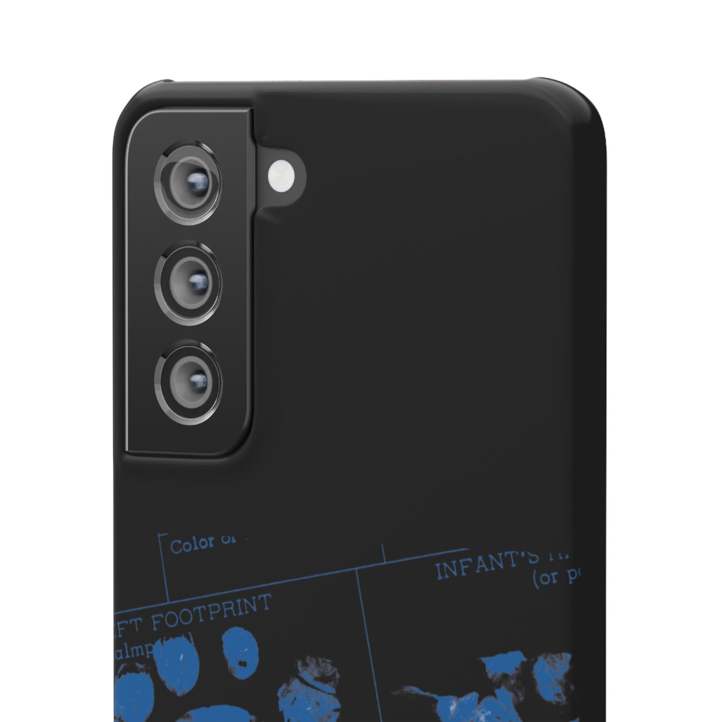 Snap Phone Case – Mom’s Little Blue Footprints