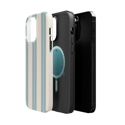 Wireless-Charging Compatible Case – Coastal Stripe
