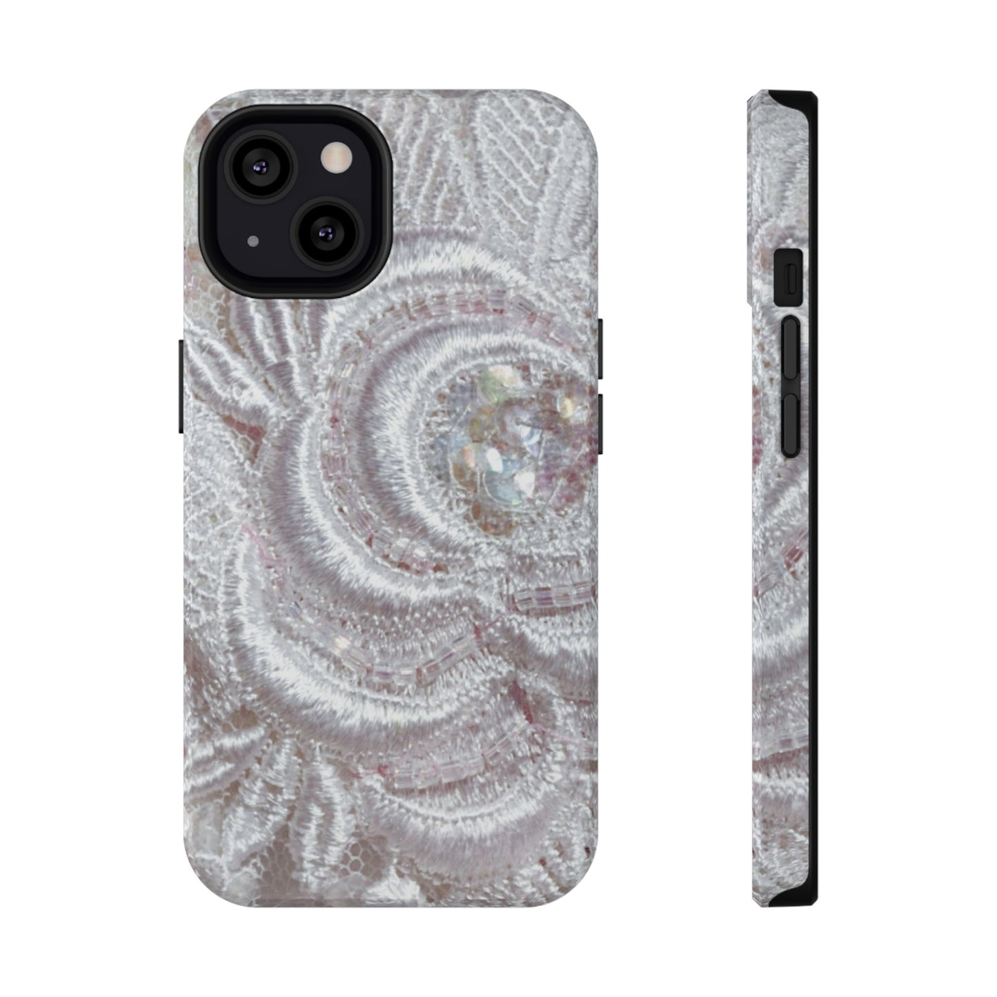 Impact-Resistant Phone Case – Lace Veil