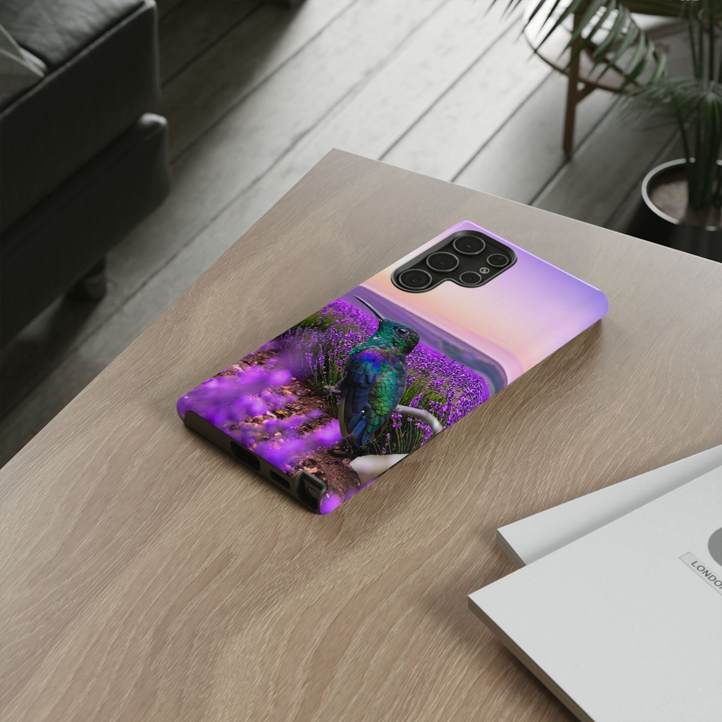 Protective Phone Case – Hummingbird Reverie