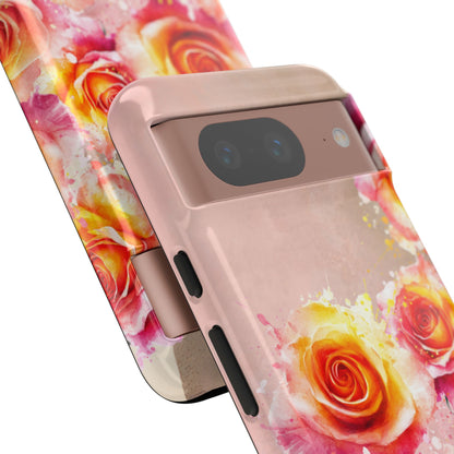 Protective Phone Case – Sunset Roses