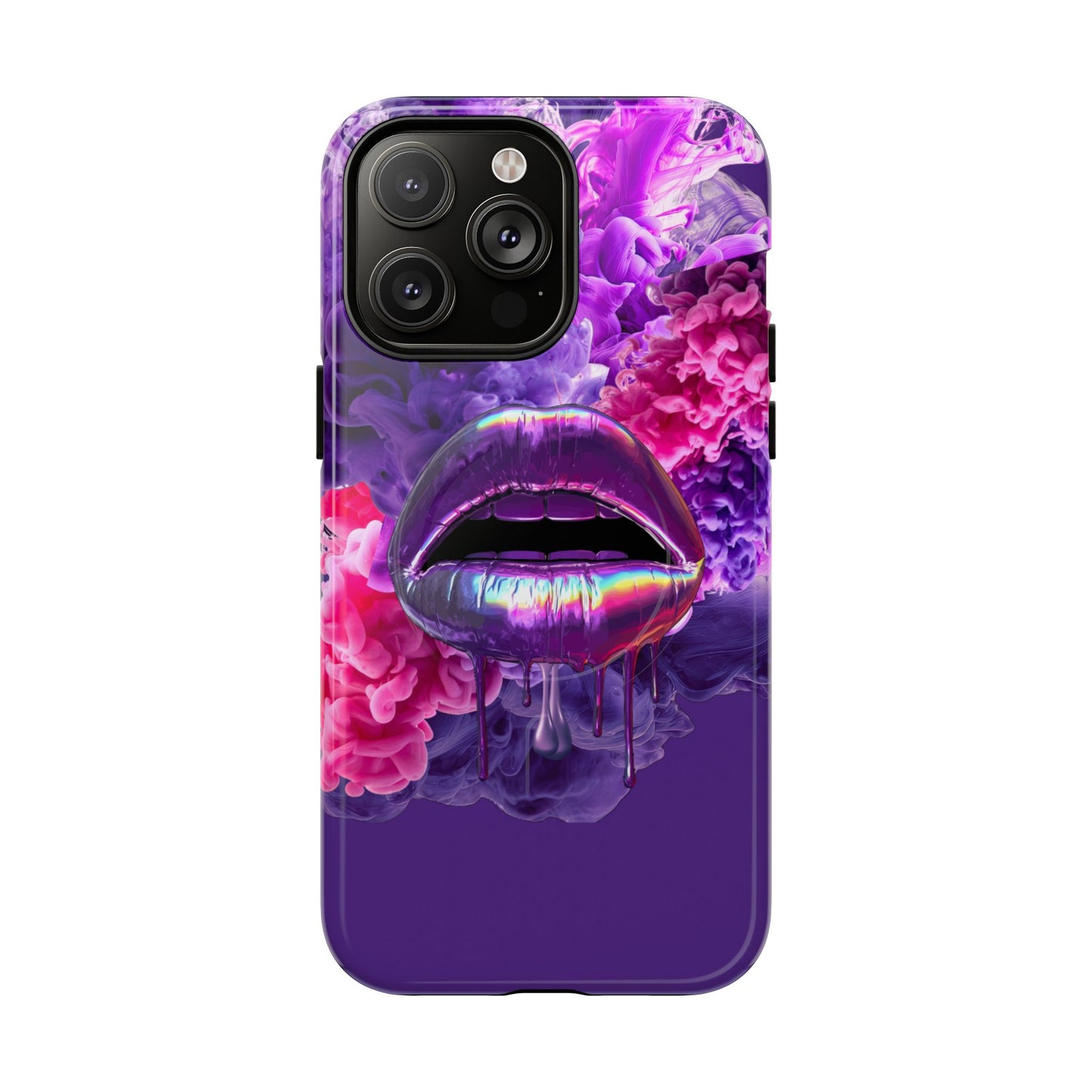 Protective Magnetic Phone Case – Purple Haze Lips