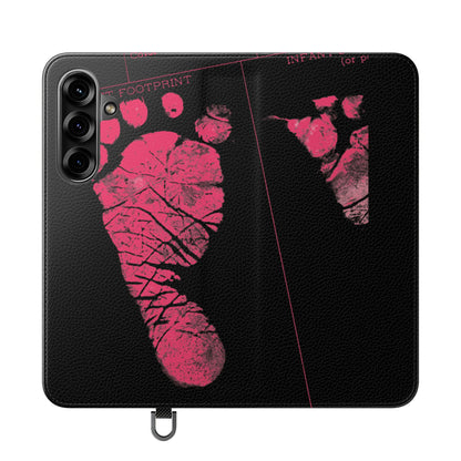 Flip Case – Mom’s Little Pink Footprints