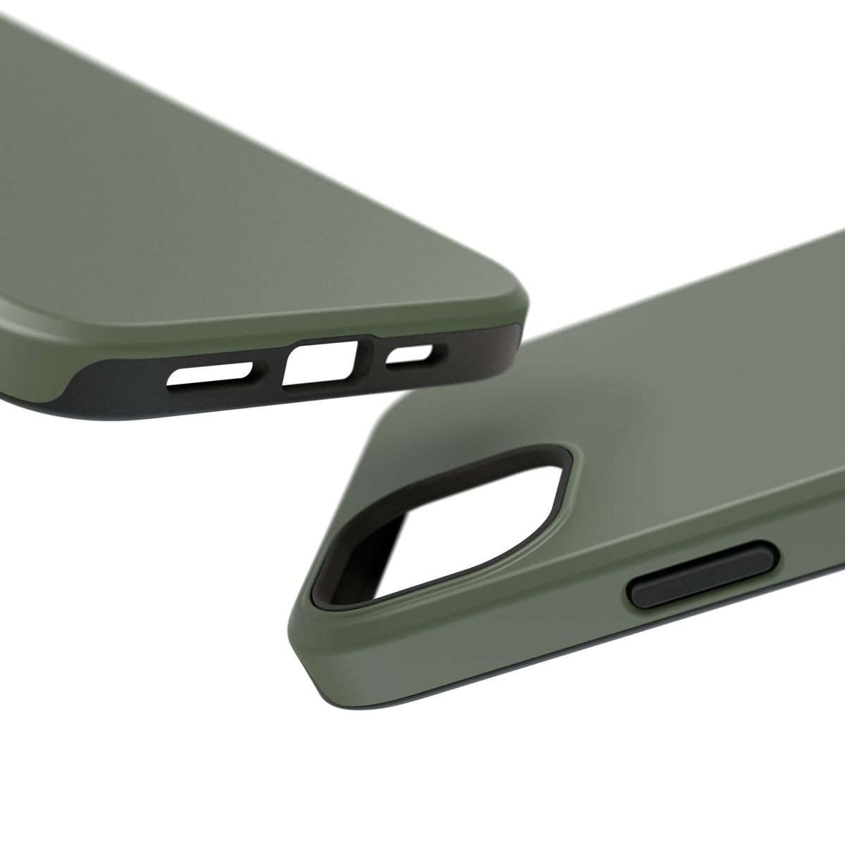 Impact-Resistant Phone Case — Military Green Protective Shockproof Cover