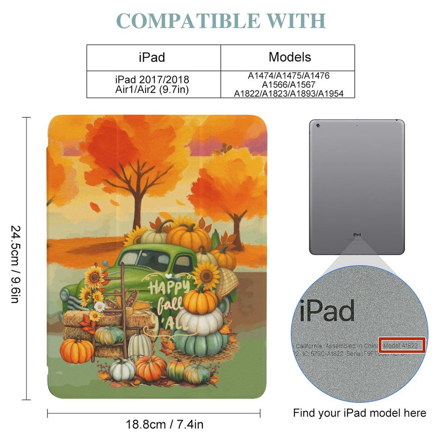 Tablet Case with Pencil Holder – Pumpkin Haul