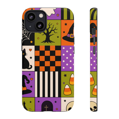 Protective Phone Case – Spooky Patchwork