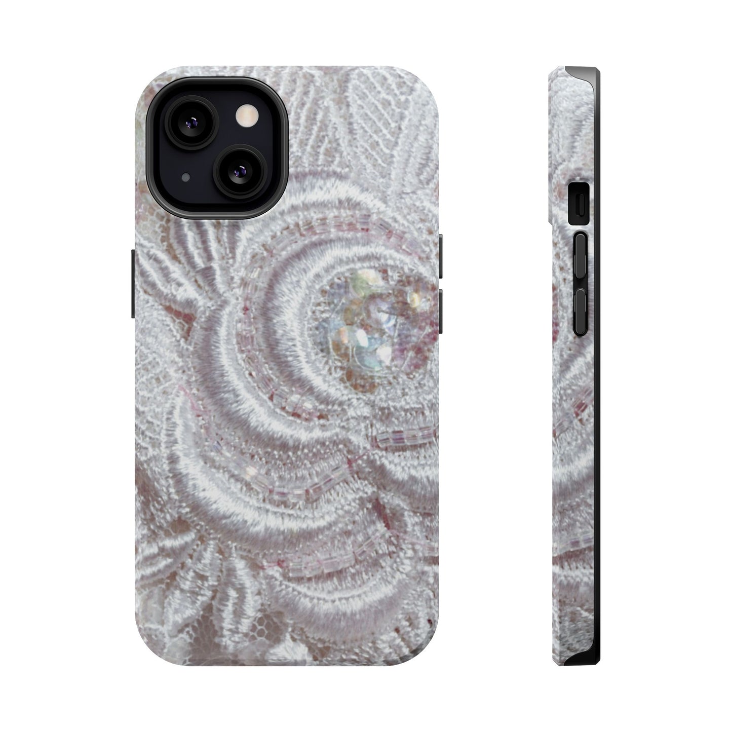 Wireless-Charging Compatible Case – Lace Veil