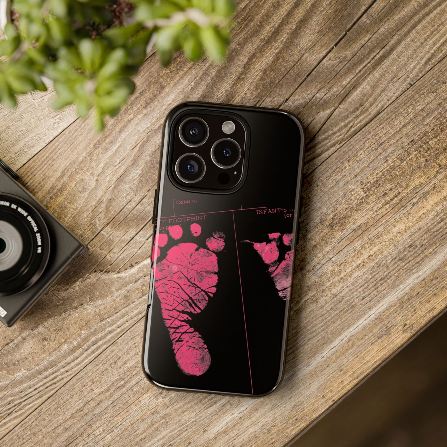 Protective Phone Case – Mom’s Little Pink Footprints