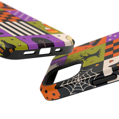 Impact-Resistant Phone Case – Spooky Patchwork