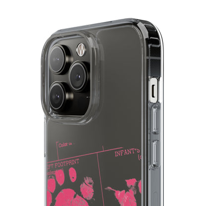 Clear Phone Case – Mom’s Little Pink Footprints