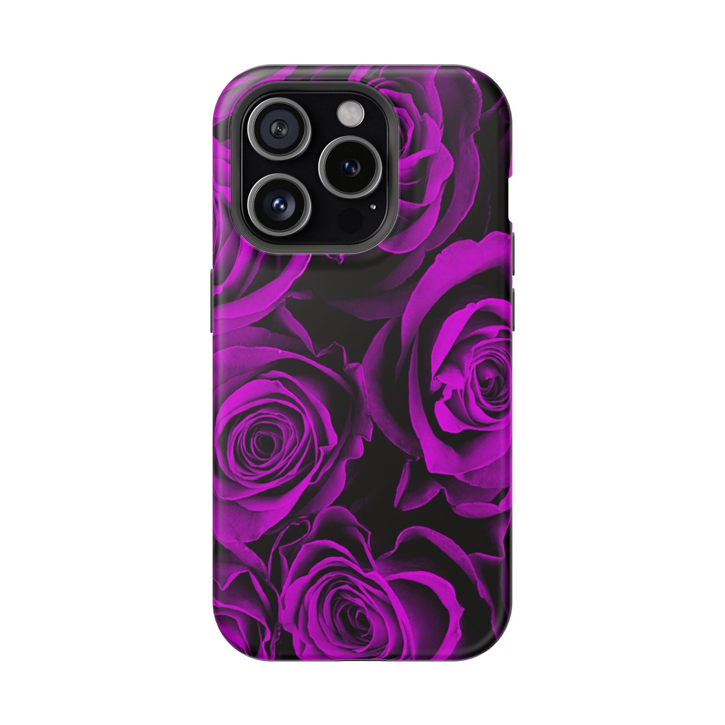 Wireless-Charging Compatible Case – Amethyst Roses