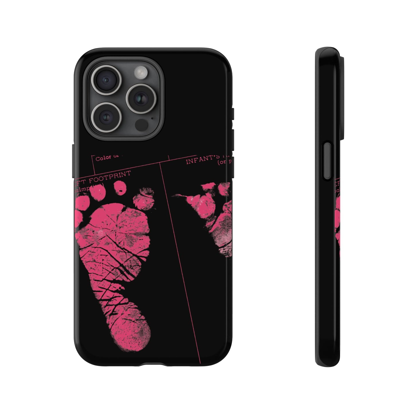 Protective Phone Case – Mom’s Little Pink Footprints