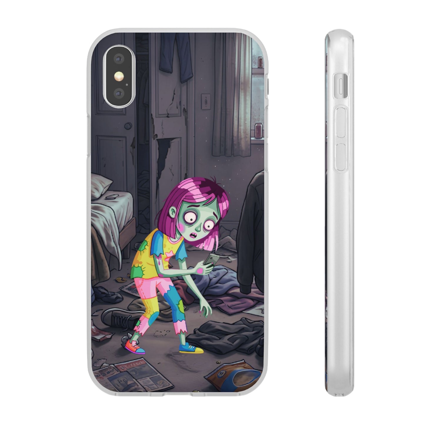Zombie Girl Phone Case — Cute Creepy Cartoon Phone Cover