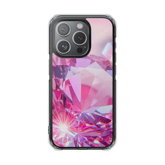 Clear Magnetic Phone Case – Pink Ice