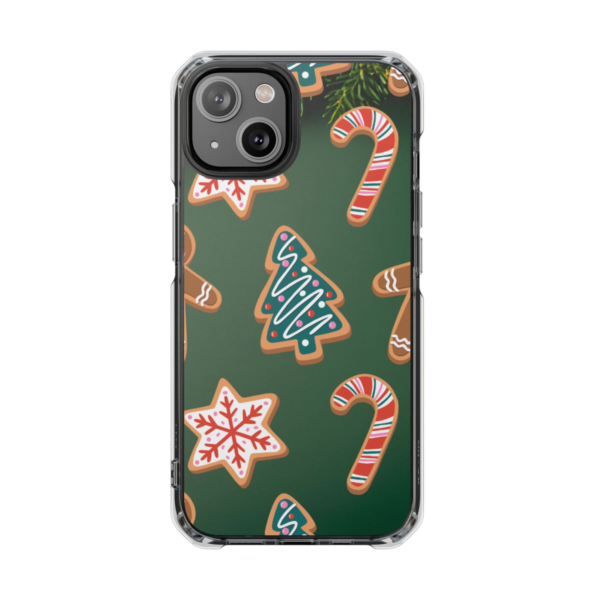 Clear Magnetic Phone Case – Cookie Season – Compatible with iPhone 14–17 Series